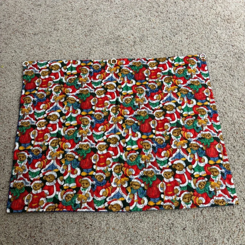 Vintage Christmas‎ Teddy Bear Family Advent Calendar Wall Hanging 29x23